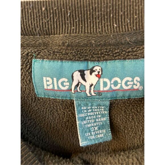 Big Dog 3x Sweatshirt Army Green Vintage United Arab Emirates rn#64776 - Picture 4 of 7